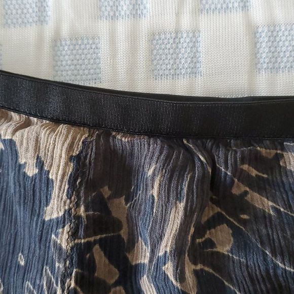 NWOT Sigrid Olsen Dark Navy Taupe Black Trumpet Skirt - Picture 4 of 8